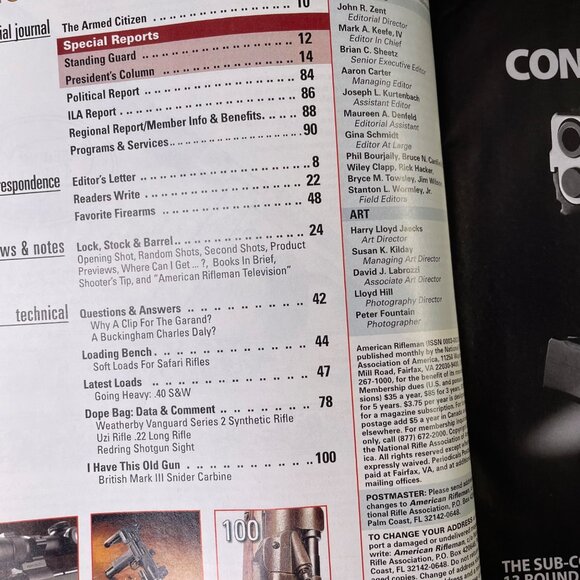 American Rifleman NRA Magazine January 2013 Vol 161 No 1 u National Rifle Associ - Picture 6 of 12